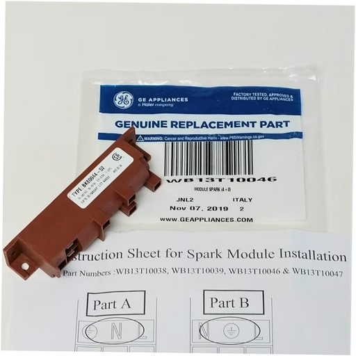 GE Range /Oven Spark Module - WB13T10046, Replaces: WB02X11172