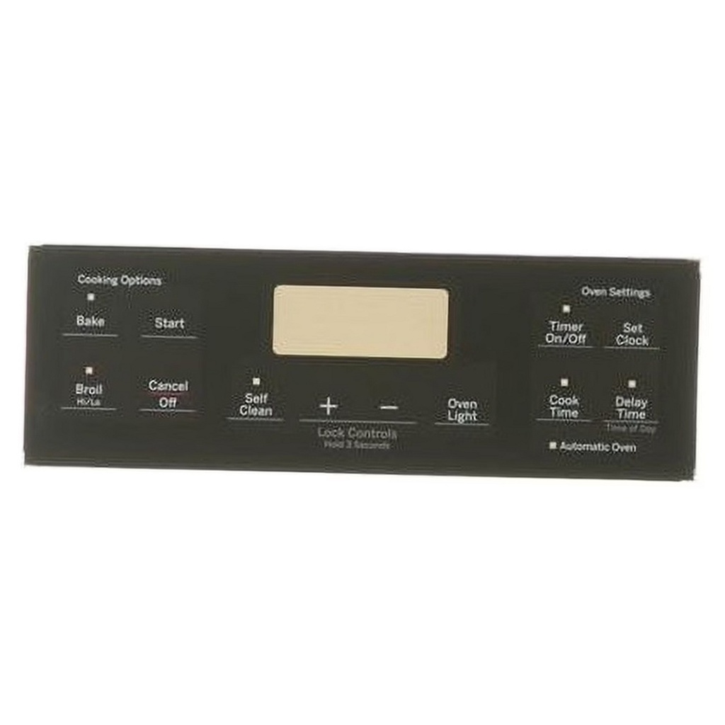 GE Range /Oven Overlay (Black) - WB07X25217