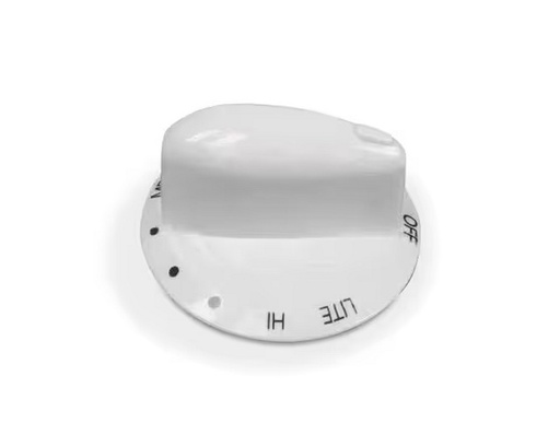 Whirlpool Range /Oven Burner Control Knob (White) - WP74009775, Replaces: 74009775