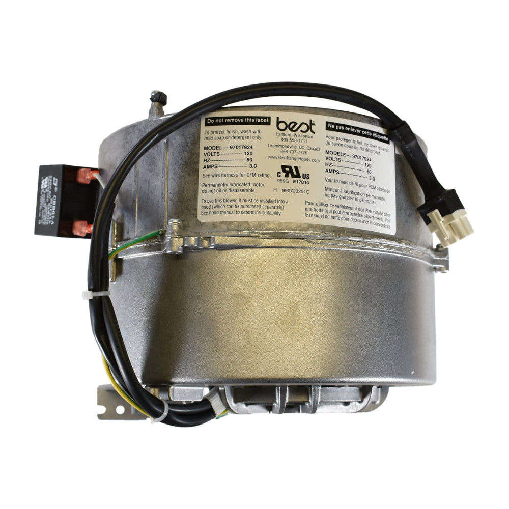 Broan Range Hood Blower Motor with Capacitor OEM - S97018071, Replaces: 97018071