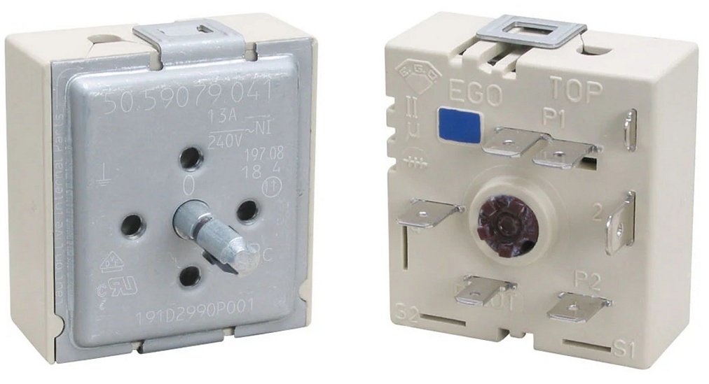 GE Range /Oven Dual Burner Control Switch - WB24T10058, Replaces: WB24T10031