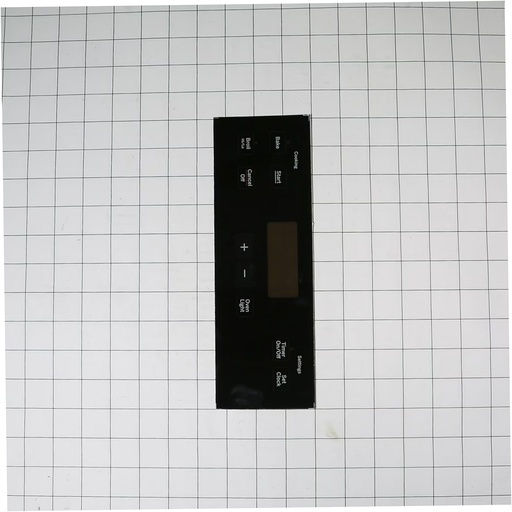 GE Range /Oven Control Overlay (Black) - WB07X21373