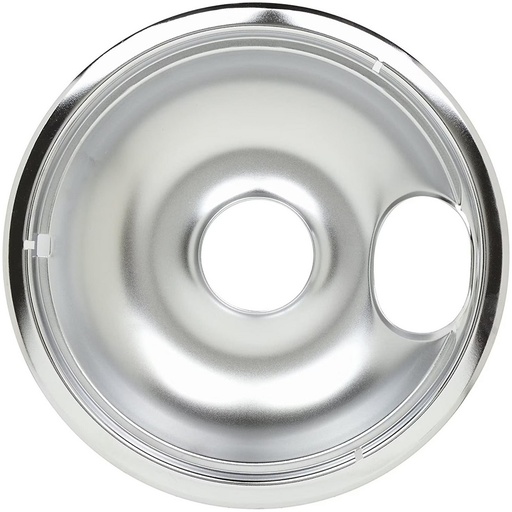 GE Range /Oven Drip Bowl (Chrome, 8 Inch) - PM32X113, Replaces: 8004