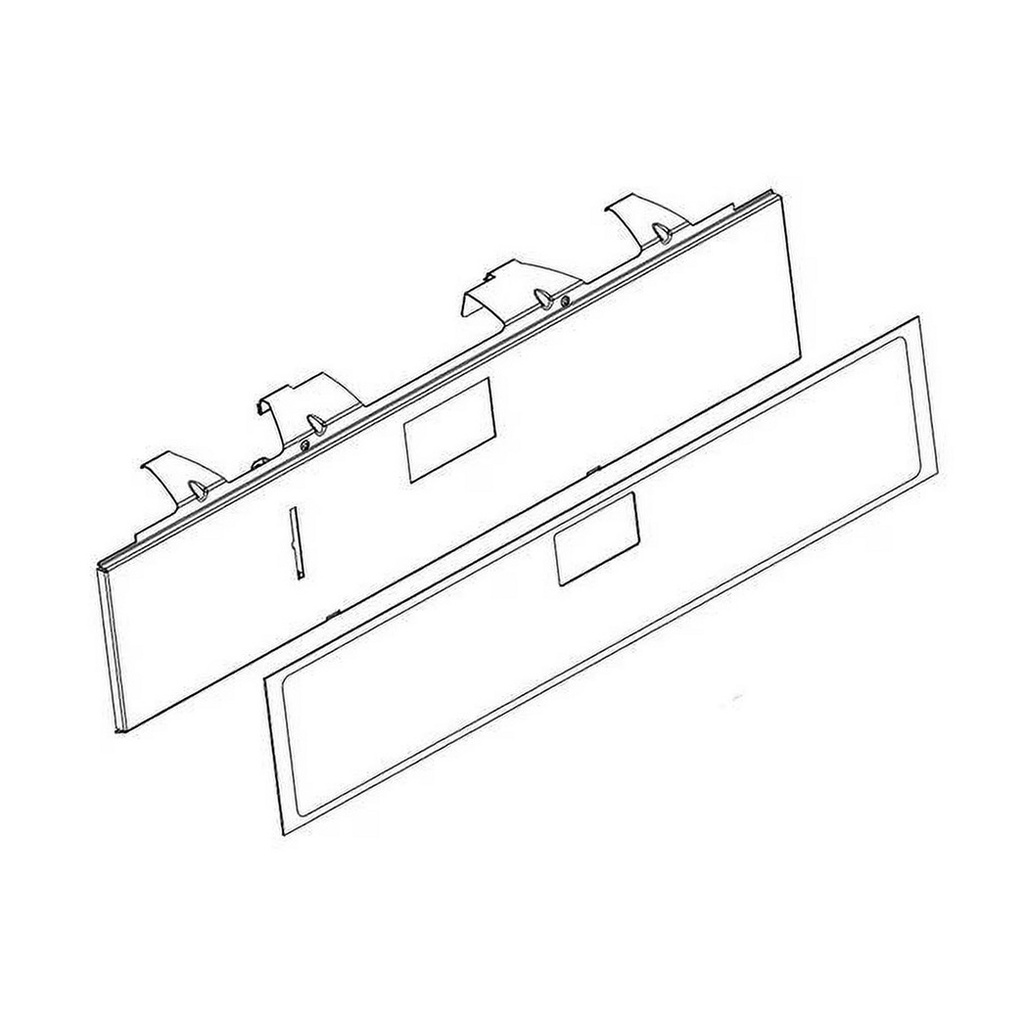 Whirlpool Range /Oven Touchpad Membrane (Gray) - W10879583, Replaces: W10826681