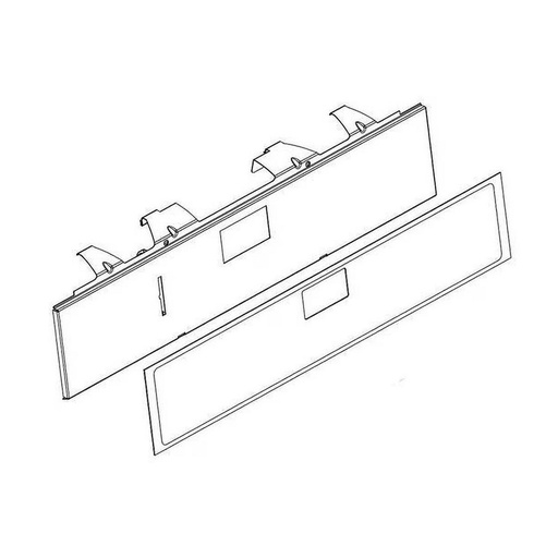 Whirlpool Range /Oven Touchpad Membrane (Gray) - W10879583, Replaces: W10826681