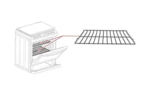 LG Range /Oven Rack/Shelf - MHL63411413, Replaces: MHL63411414