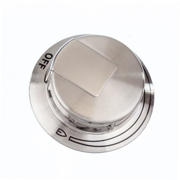 Frigidaire Range /Oven Burner Control Knob (Stainless) - 318905202, Replaces: 7318905202