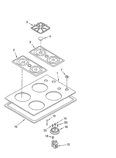 Whirlpool Range /Oven Burner Grate (Black) - WP8053456, Replaces: 3195901