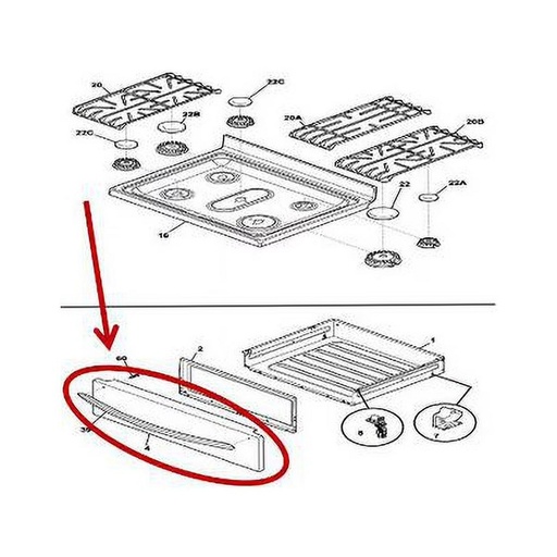 Frigidaire Range /Oven Drawer Access Panel - 5304517477, Replaces: 316352503