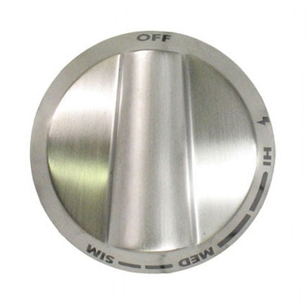Bosch Range /Oven Knob (Stainless) - 00609105, Replaces: 609105