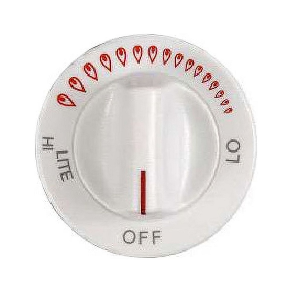 Whirlpool Range /Oven Burner Control Knob (White) - WP74002115, Replaces: 74002115