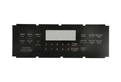 GE Range Oven Control Overlay - WS01F09033