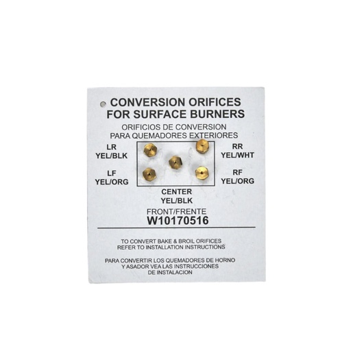 Whirlpool Range Burner Conversion Kit - WPW10170516