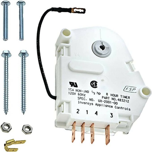 Whirlpool Refrigerator Defrost Timer - W10822278