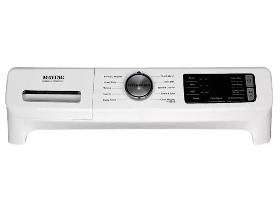 Whirlpool Washer Console (White) OEM - W11316623, Replaces: W11294861