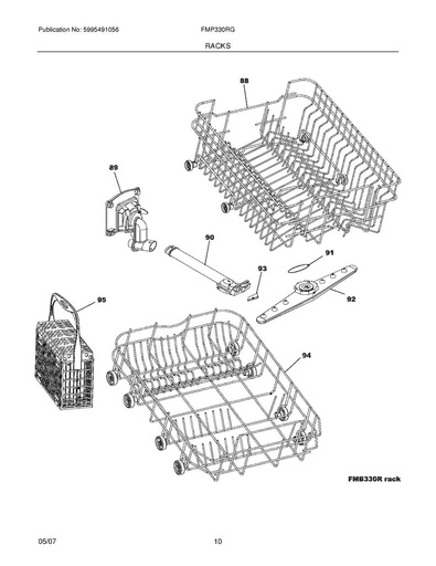 Frigidaire Dishwasher Silverware Basket - 5304461023