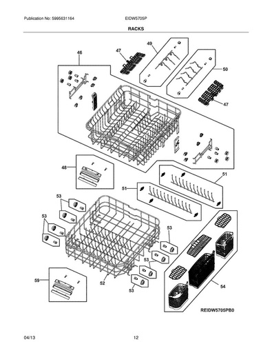 Frigidaire Dishwasher Cutlery Basket - 5304491477