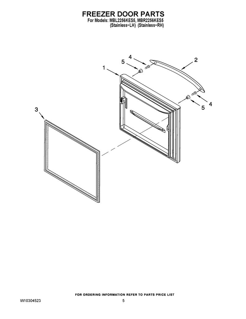Whirlpool Refrigerator Handle Fastener Bolt - WP67006113, Replaces: 13001201