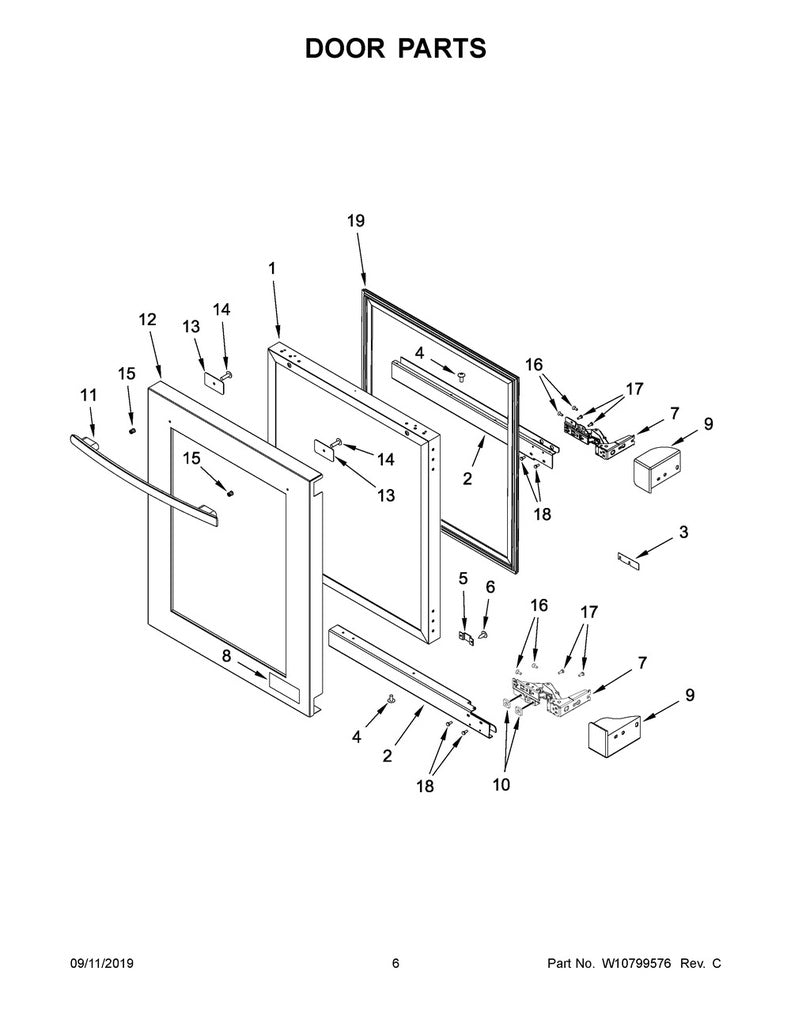 Whirlpool Dishwasher Stud Bolt - WP8564951, Replaces: 8564951