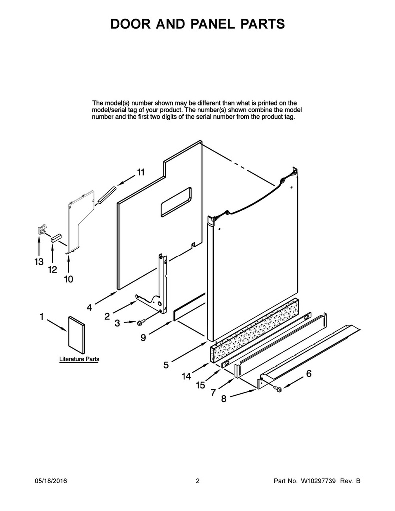 Whirlpool Dishwasher Foam Seal Strip - WPW10117748, Replaces: 903233