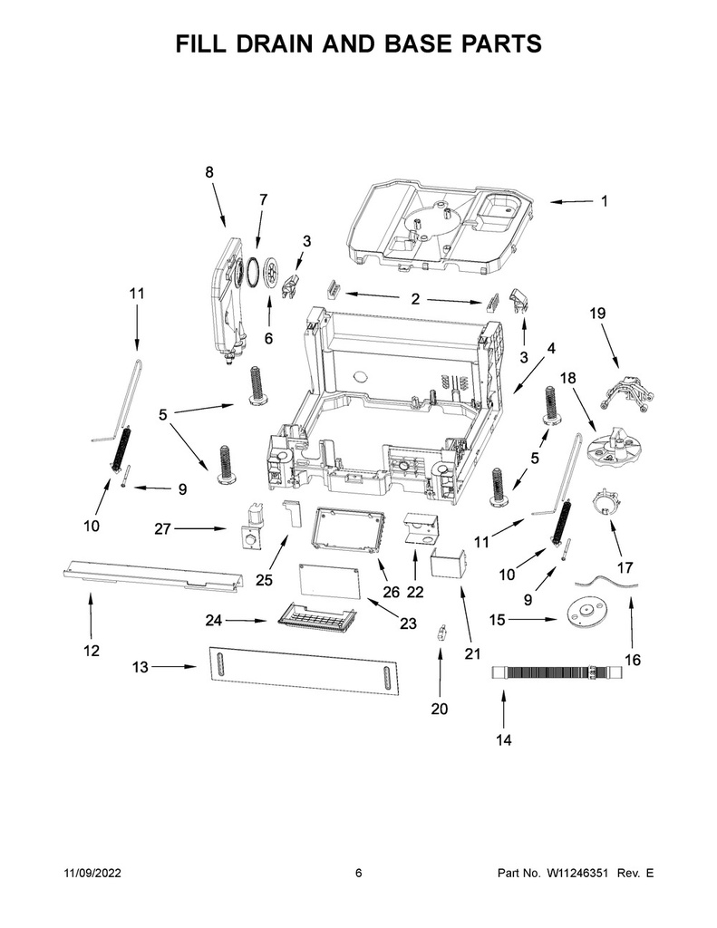 Whirlpool Dishwasher Air Vent Assembly - W11226325