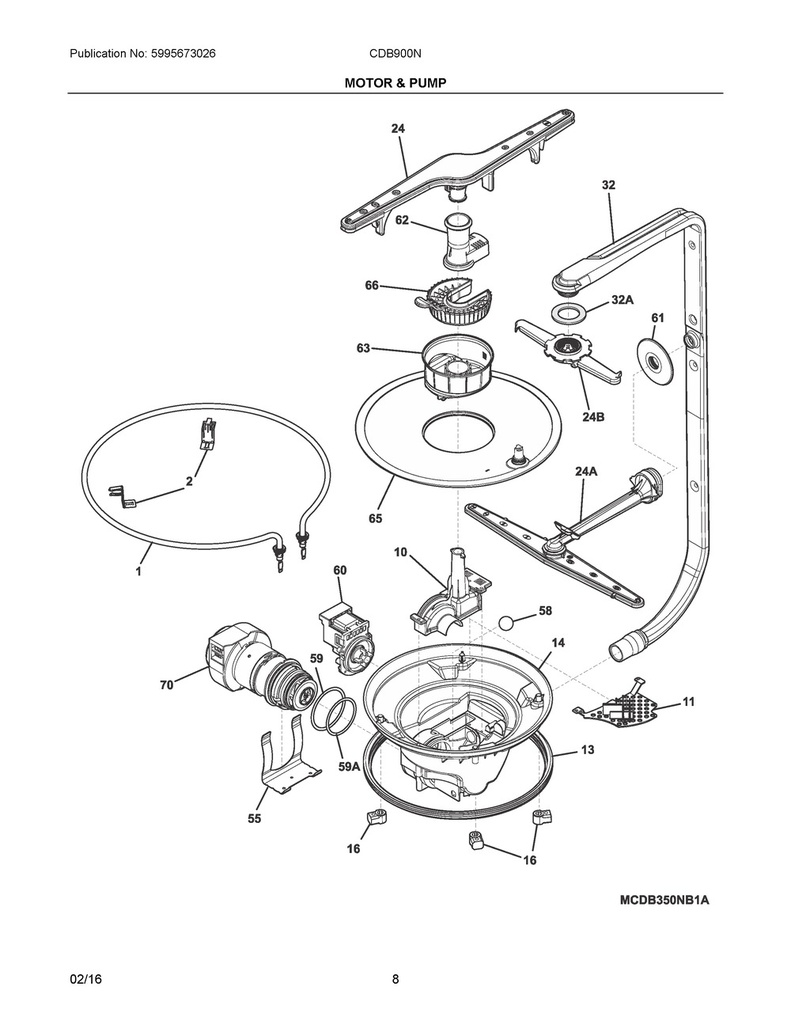 Frigidaire Dishwasher Drain Trap - 154252701