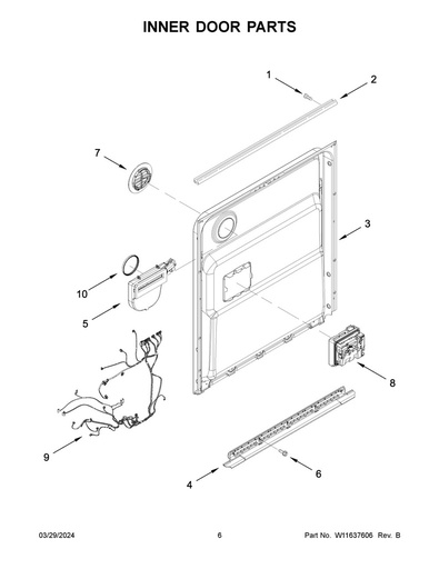 Whirlpool Dishwasher Deflector - W11613487