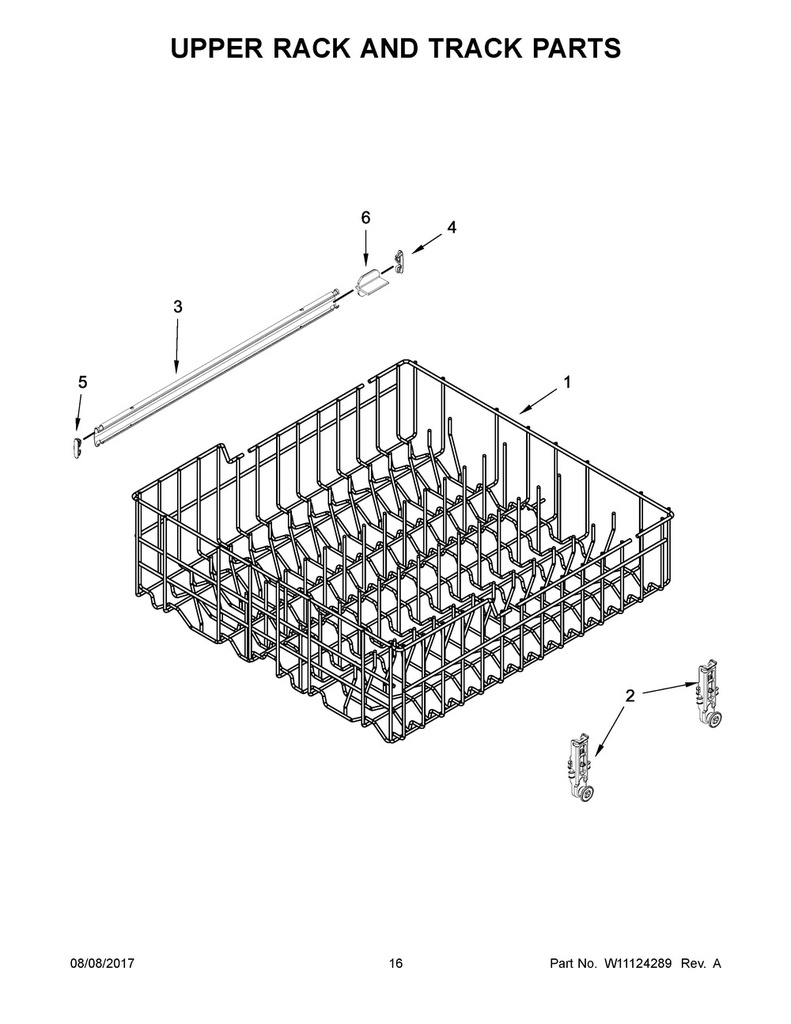 Whirlpool Dishwasher Upper Dishrack - W11169039, Replaces: 300894
