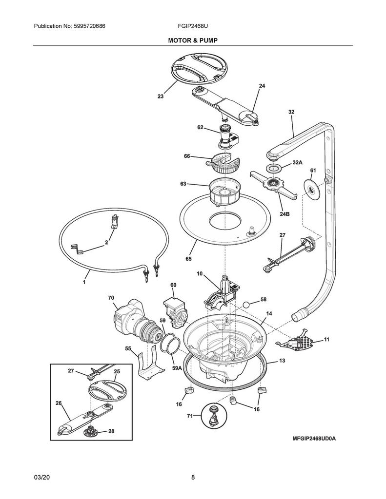 Frigidaire Dishwasher Turbidity Sensor - 154762601